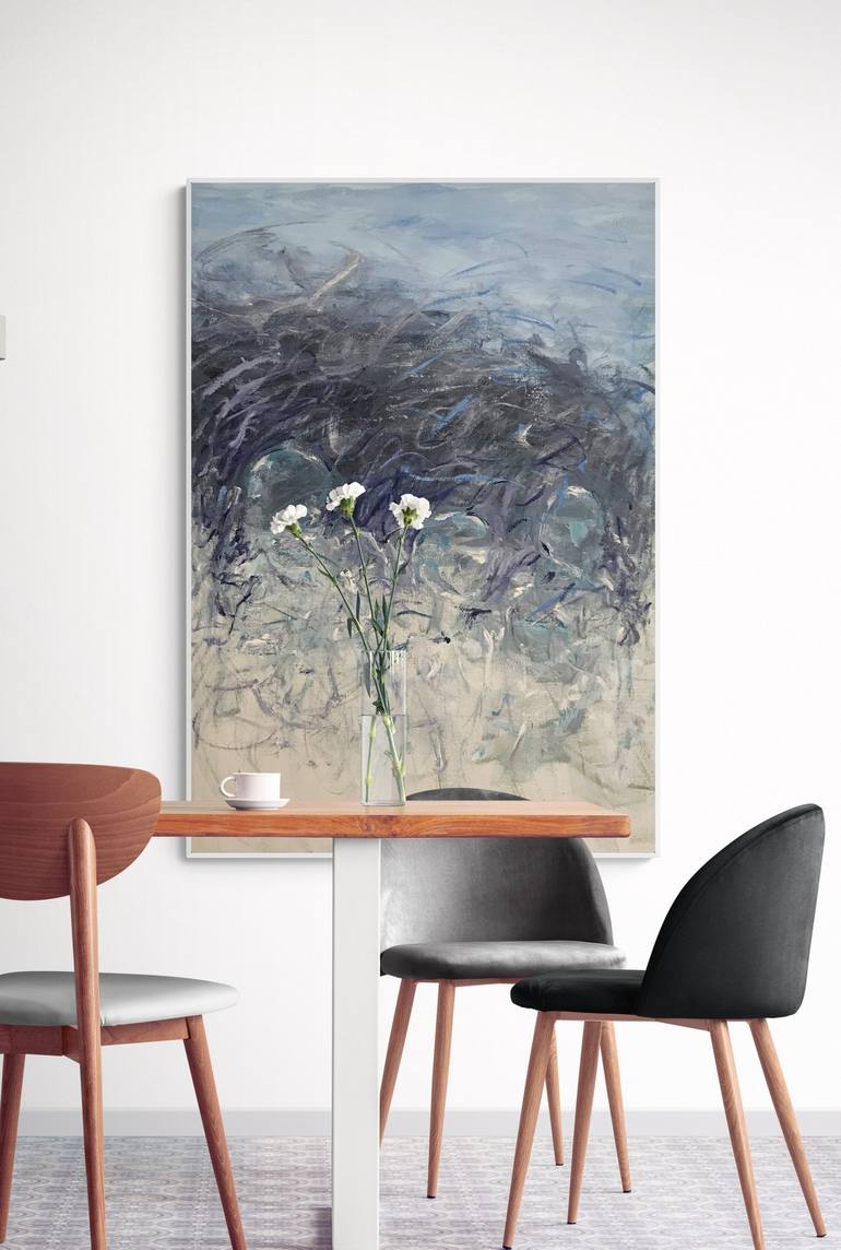 Original Abstract Expressionism Abstract Painting by Gabriela Horikawa