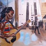 London Busker by Ian Bradshaw