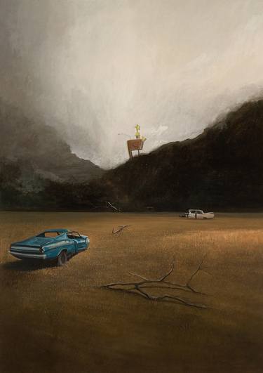 Original Modern Car Paintings by Richard Hutchins