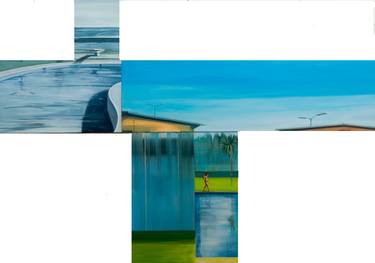 Original Abstract Landscape Paintings by Richard Hutchins