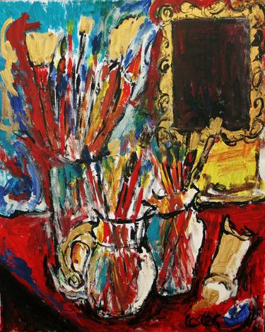 Original Abstract Still Life Paintings by Alexander Lester