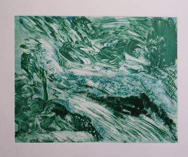 Print of Abstract Seascape Printmaking by Gregory Bolton