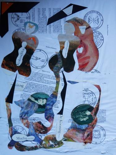Print of Abstract Portrait Collage by Gregory Bolton