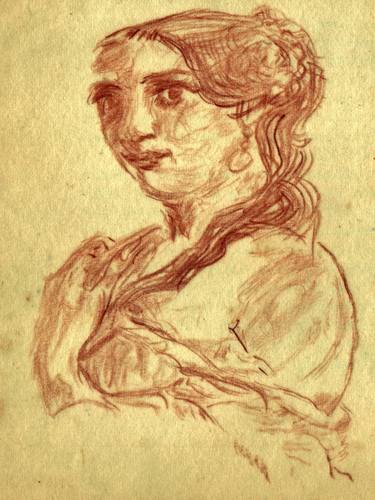 Print of Fine Art Women Drawings by Gregory Bolton