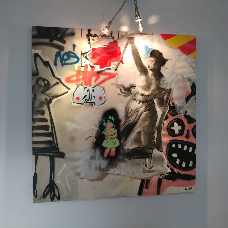 Original Street Art Culture Painting by Jérôme Rochette