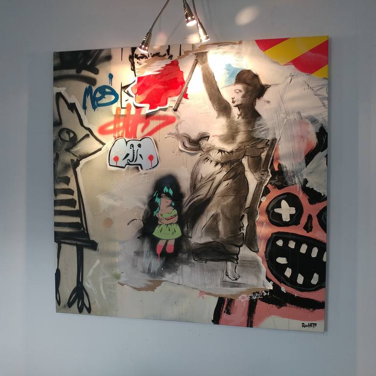 Original Street Art Culture Painting by Jérôme Rochette