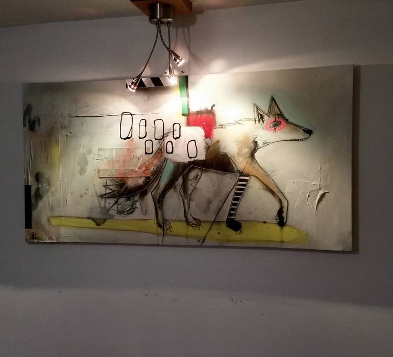 Original Figurative Animal Painting by Jérôme Rochette