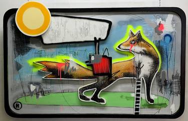Original Street Art Animal Paintings by Jérôme Rochette