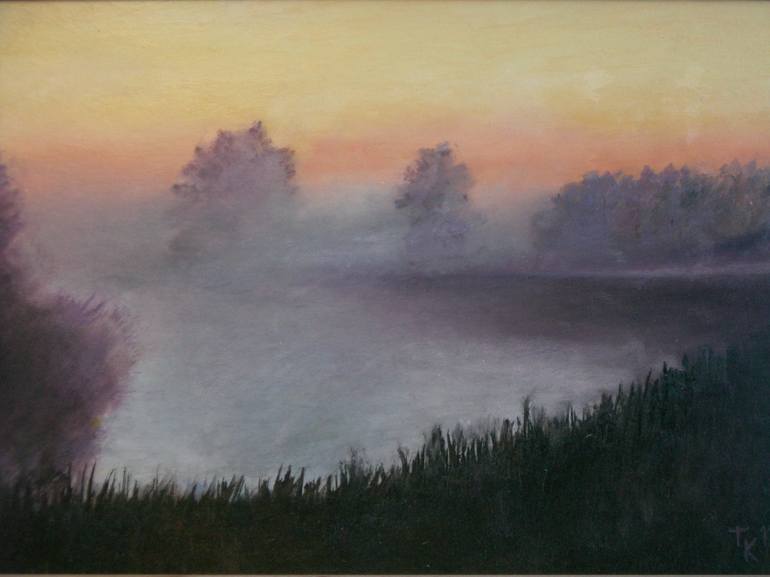 Morning Mist Painting By Triin Koitmaa Saatchi Art