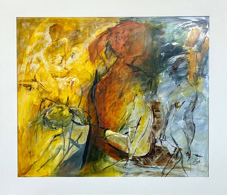Original Abstract Expressionism Body Painting by Prue Pye