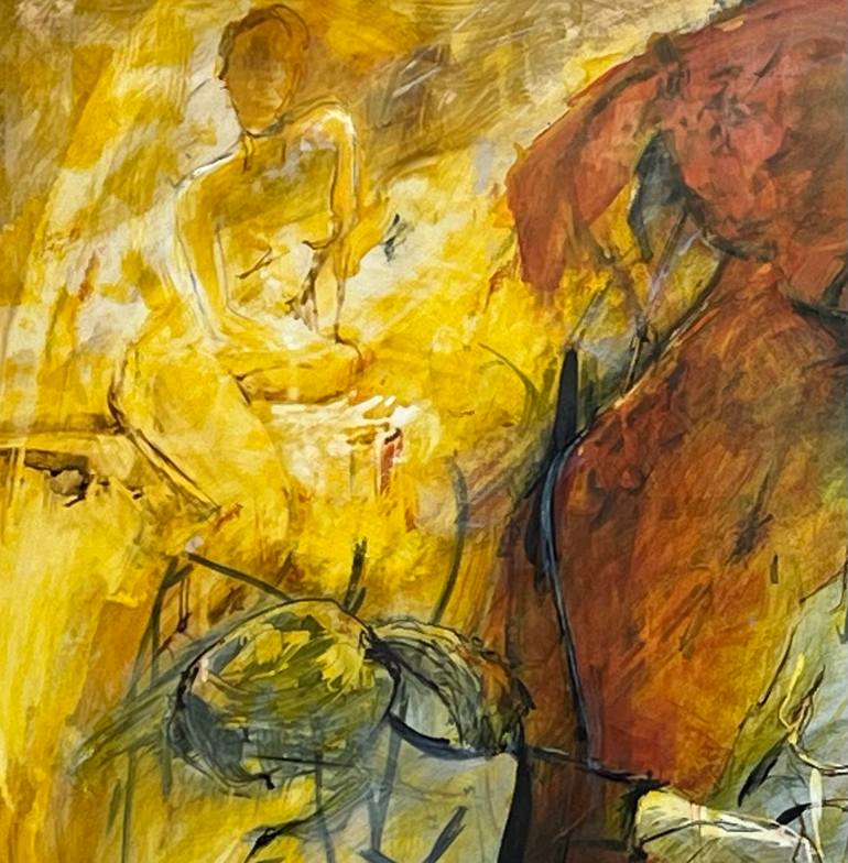 Original Abstract Expressionism Body Painting by Prue Pye
