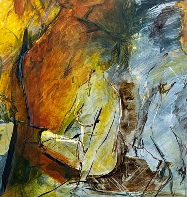 Original Abstract Expressionism Body Painting by Prue Pye