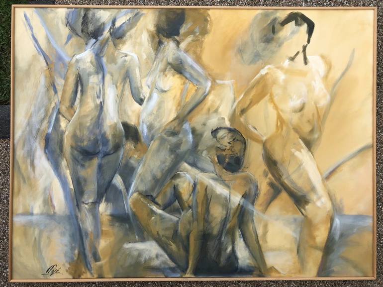 Original Nude Painting by Prue Pye
