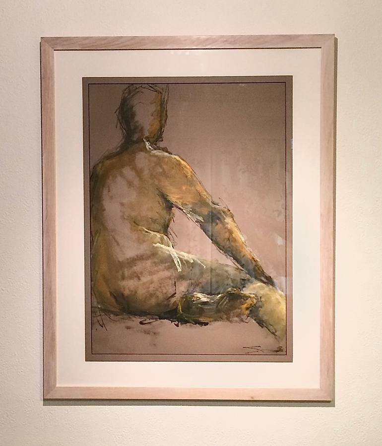 Original Expressionism Nude Painting by Prue Pye