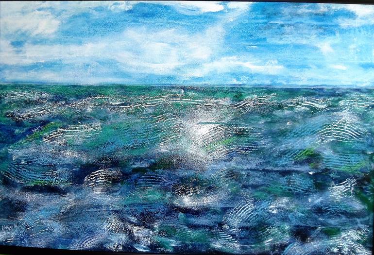 Original Expressionism Seascape Painting by Patrick Hillard