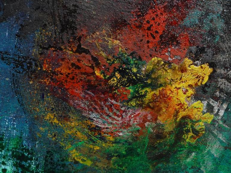 Original Abstract Fantasy Painting by Patrick Hillard