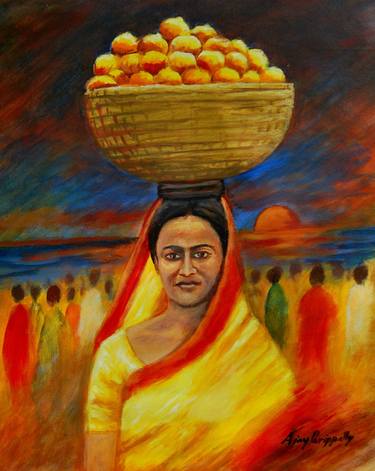 Original Women Paintings by Ajay parippally