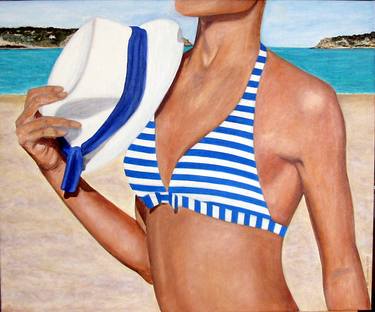 Original Realism Beach Paintings by Cerqueira de Sousa