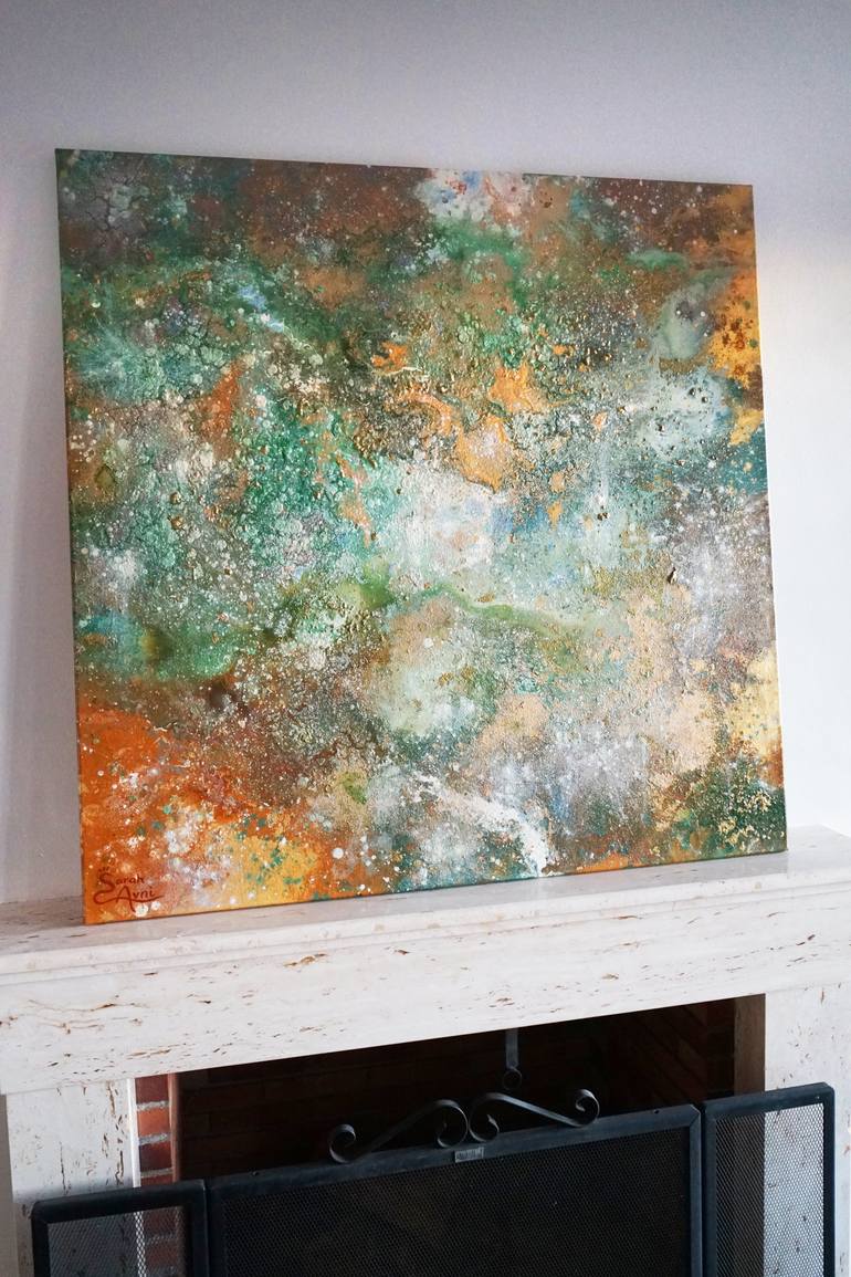 Original Abstract Expressionism Abstract Painting by Sarah I Avni