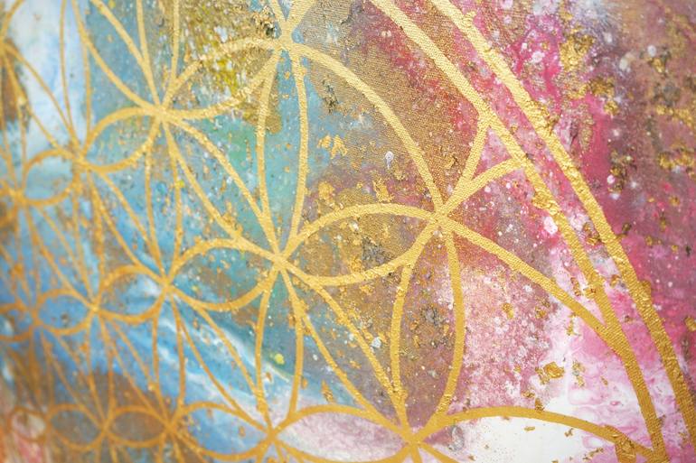 Flower of Life IX. Painting by Sarah I Avni | Saatchi Art
