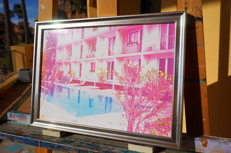 Original Art Deco Beach Painting by Sarah I Avni