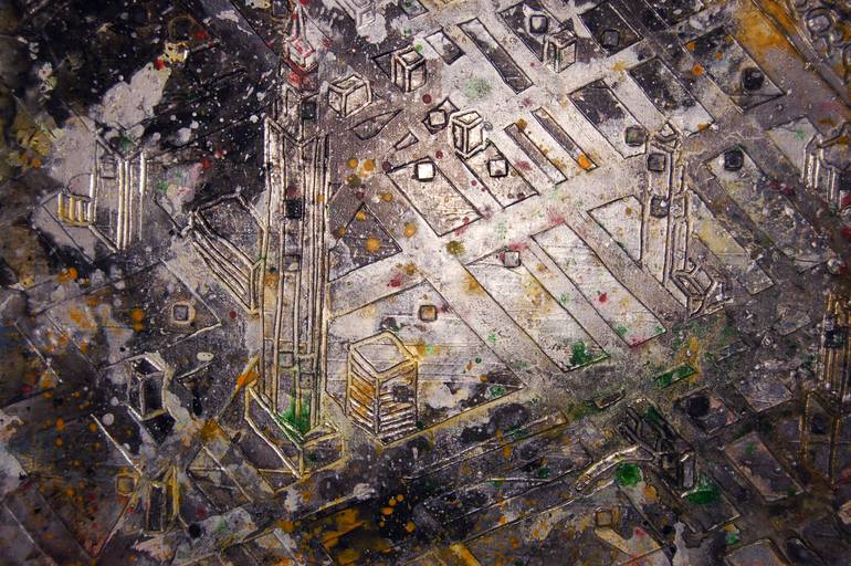 Original Abstract Landscape Painting by Sarah I Avni