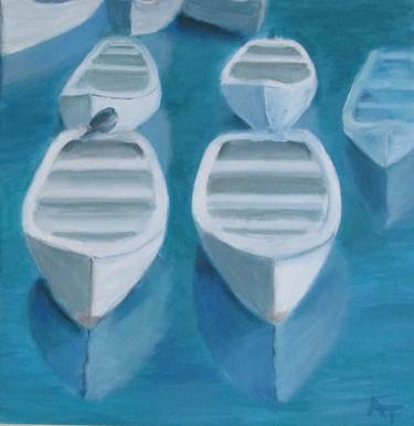 Print of Realism Boat Paintings by Athina Tsouros