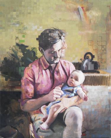 Original Figurative Portrait Painting by Daniel Coln