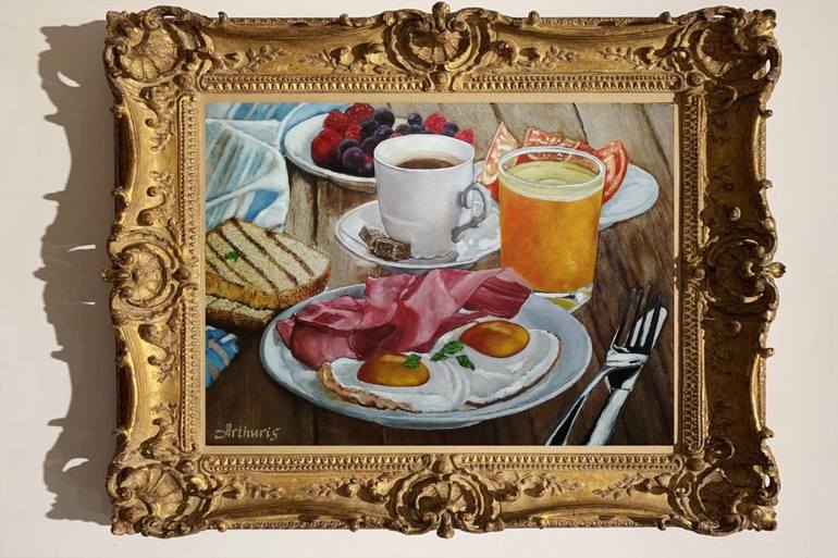 Original Realism Still Life Painting by Arthur Isayan