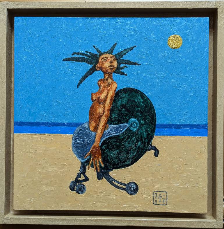 Original Art Deco Fantasy Painting by Arthur Isayan