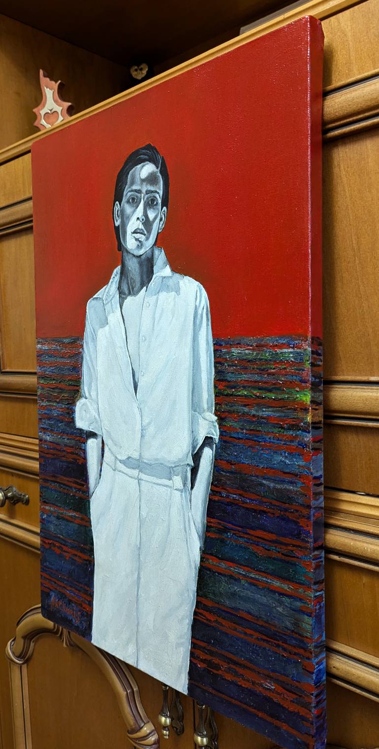 Original Art Deco Women Painting by Arthur Isayan