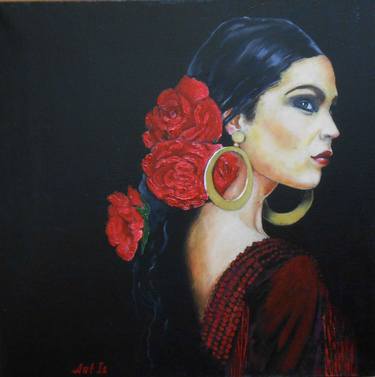 Print of Portraiture Women Paintings by Arthur Isayan