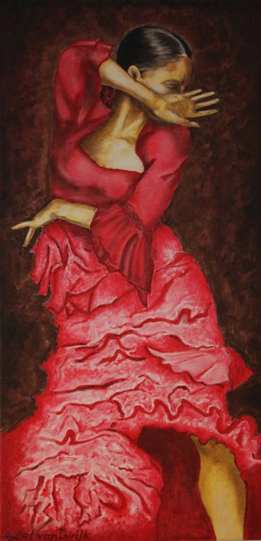 "Flamenco dancer. Passionate dance" thumb