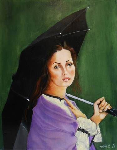 "Girl with an umbrella" thumb