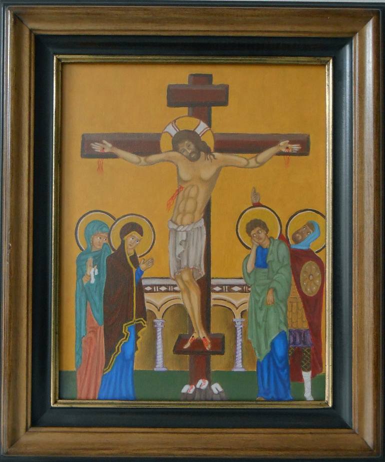 Original Fine Art Religious Painting by Arthur Isayan