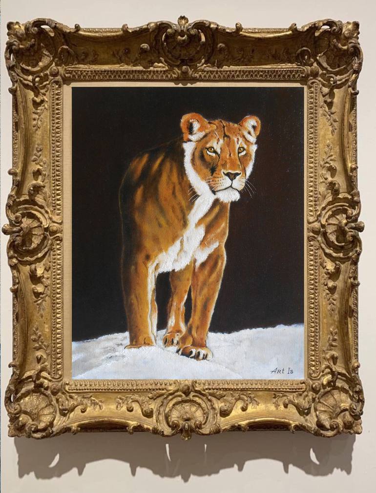 Original Realism Animal Painting by Arthur Isayan