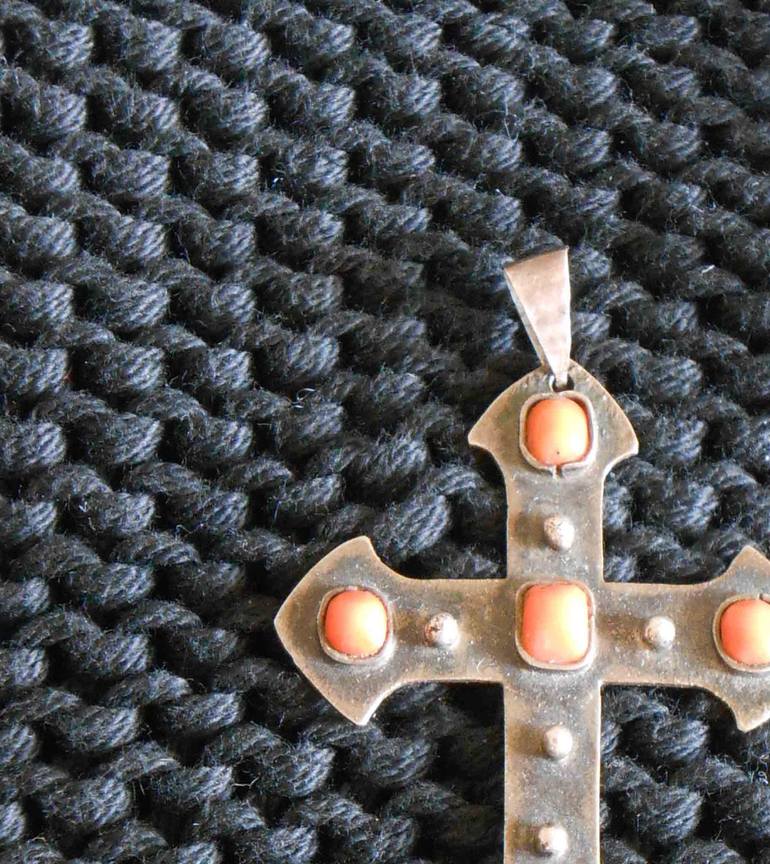 Pendant "Cross II"/ Antique stylized - Print