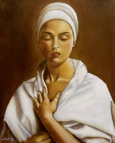 Original Portraiture Women Paintings by Arthur Isayan