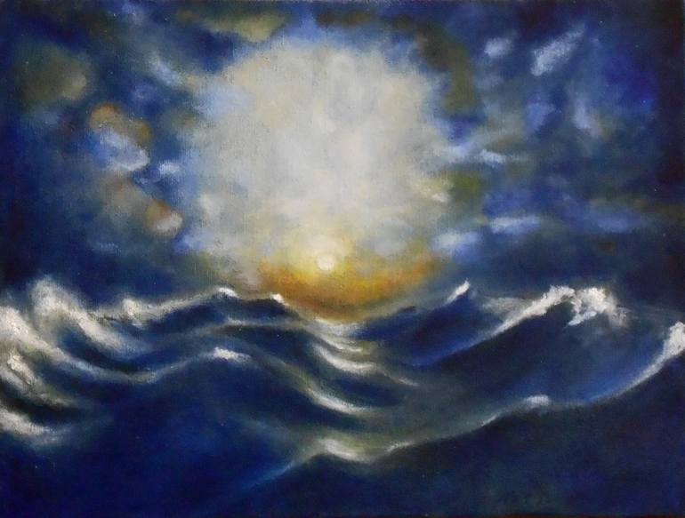 Original Fine Art Seascape Painting by Arthur Isayan