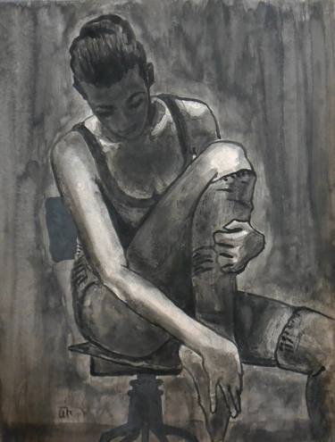 Print of Figurative Women Drawings by Arthur Isayan