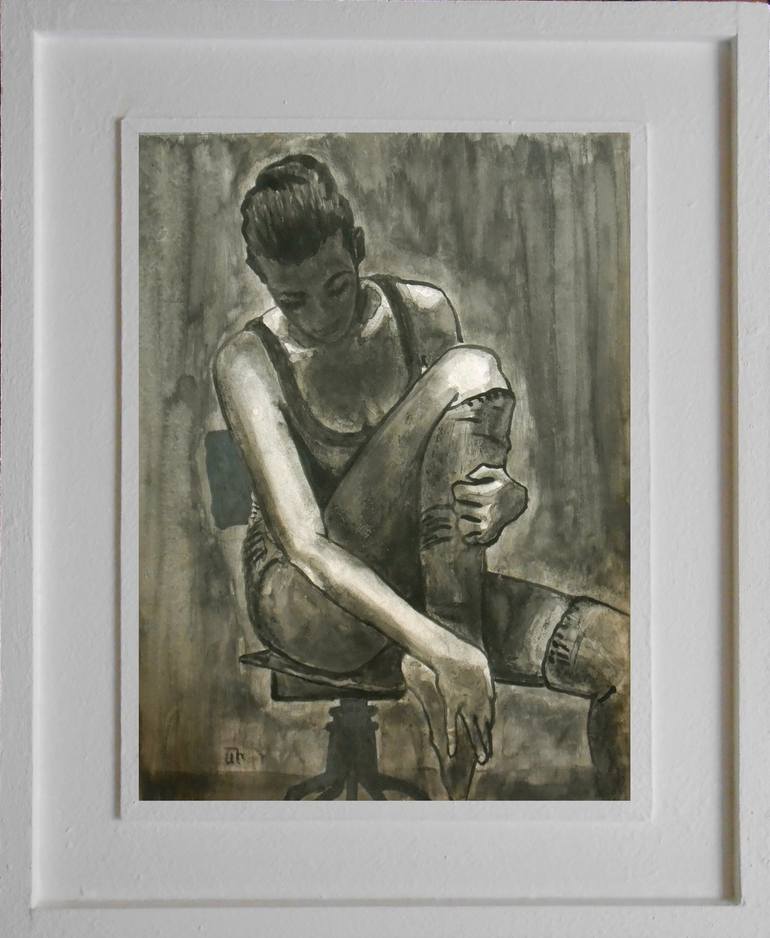 Original Figurative Women Drawing by Arthur Isayan