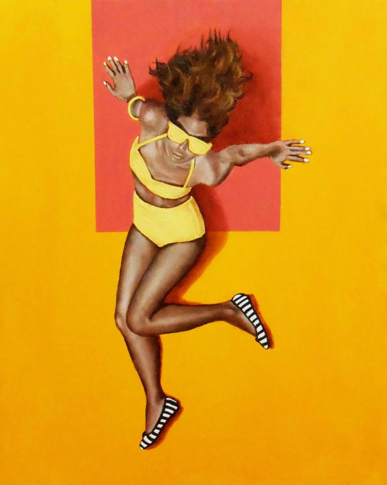 Original Figurative People Painting by Arthur Isayan