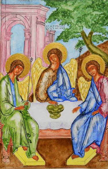 Print of Figurative Religious Paintings by Arthur Isayan