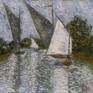 "Sails On The Lake"
Oil on canvas panel
28x36 cm
Sail, boat, lake