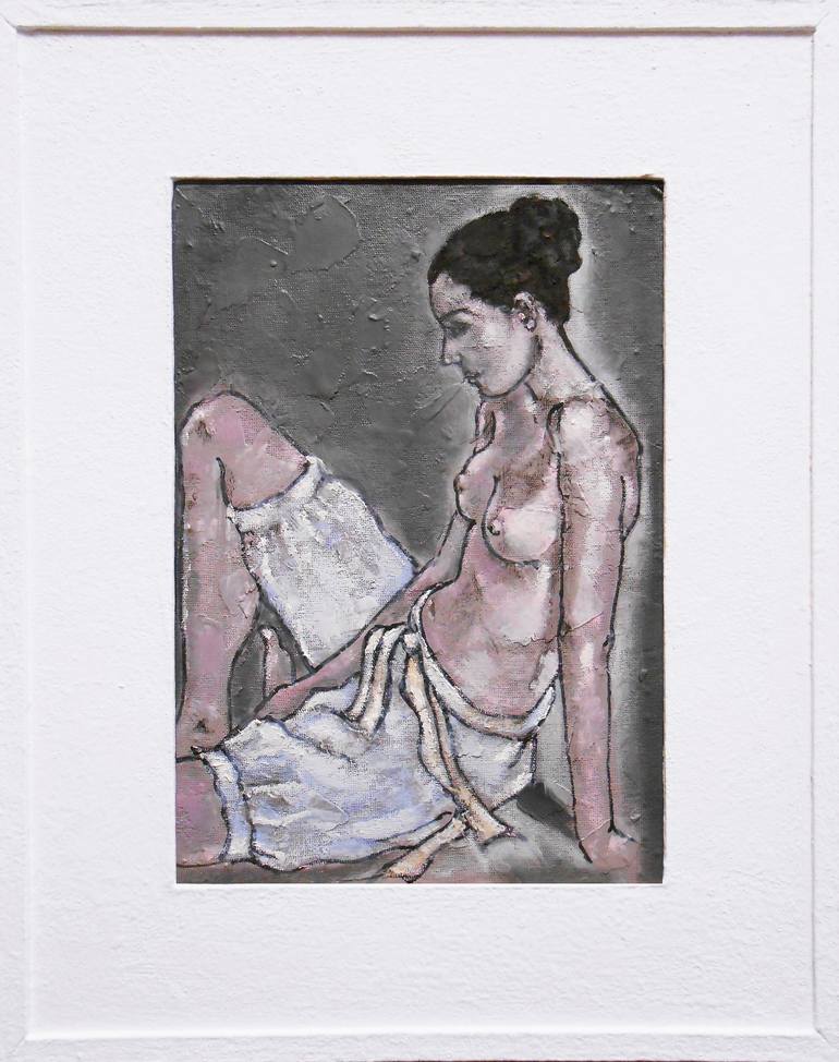 Original Figurative Women Painting by Arthur Isayan