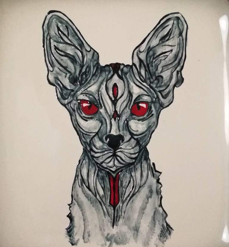 "Cat-Sphinx " - Print