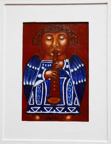 "Angel with flute" / SOLD thumb