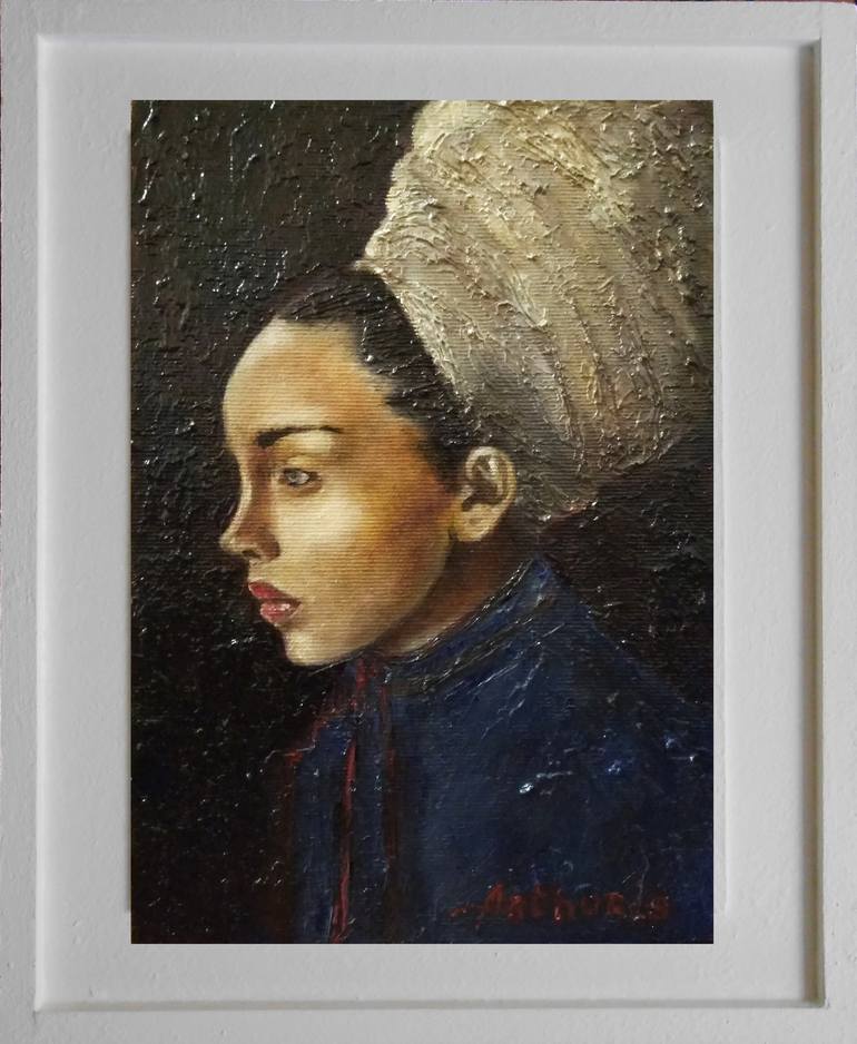Original Realism Women Painting by Arthur Isayan
