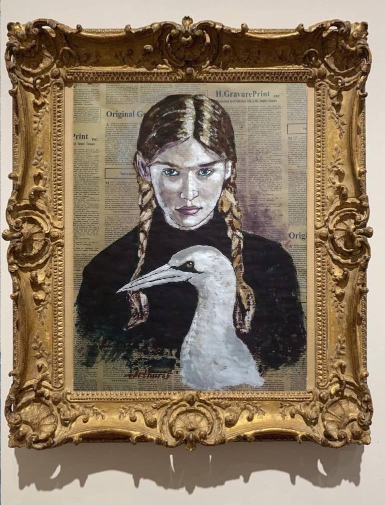 Original Impressionism Women Painting by Arthur Isayan