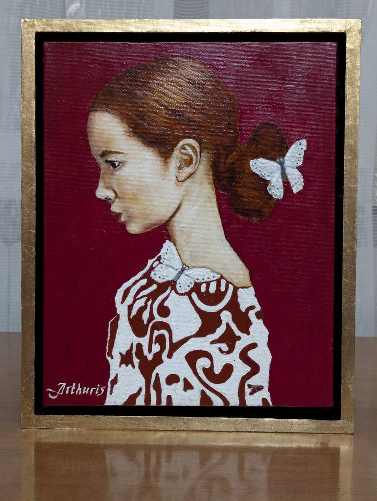Original Figurative Women Painting by Arthur Isayan